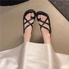 2026 Sandals for Women's Summer Roman Style Casual Clip Toe Flat Sandals Women's Soft-soled Vacation Beach Sandals