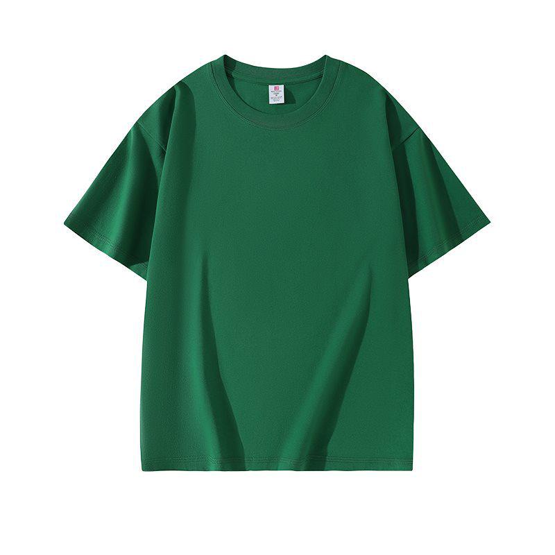 

220g Casual Loose Fit Short Sleeve T-Shirt, Available in 20 Colors – Unisex Trendy Hong Kong Style 4XL