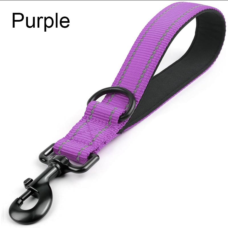 Dog Reflective Short Dogs Nylon for Dog Walking Rope Diving Material Dogs Leashes Zinc Alloy Lock Lockable 360 Degree Rotation