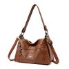 Soft Leather Underarm Shoulder Bag Mother Bag Women's Multi-Layer Large Capacity Crossbody Bag