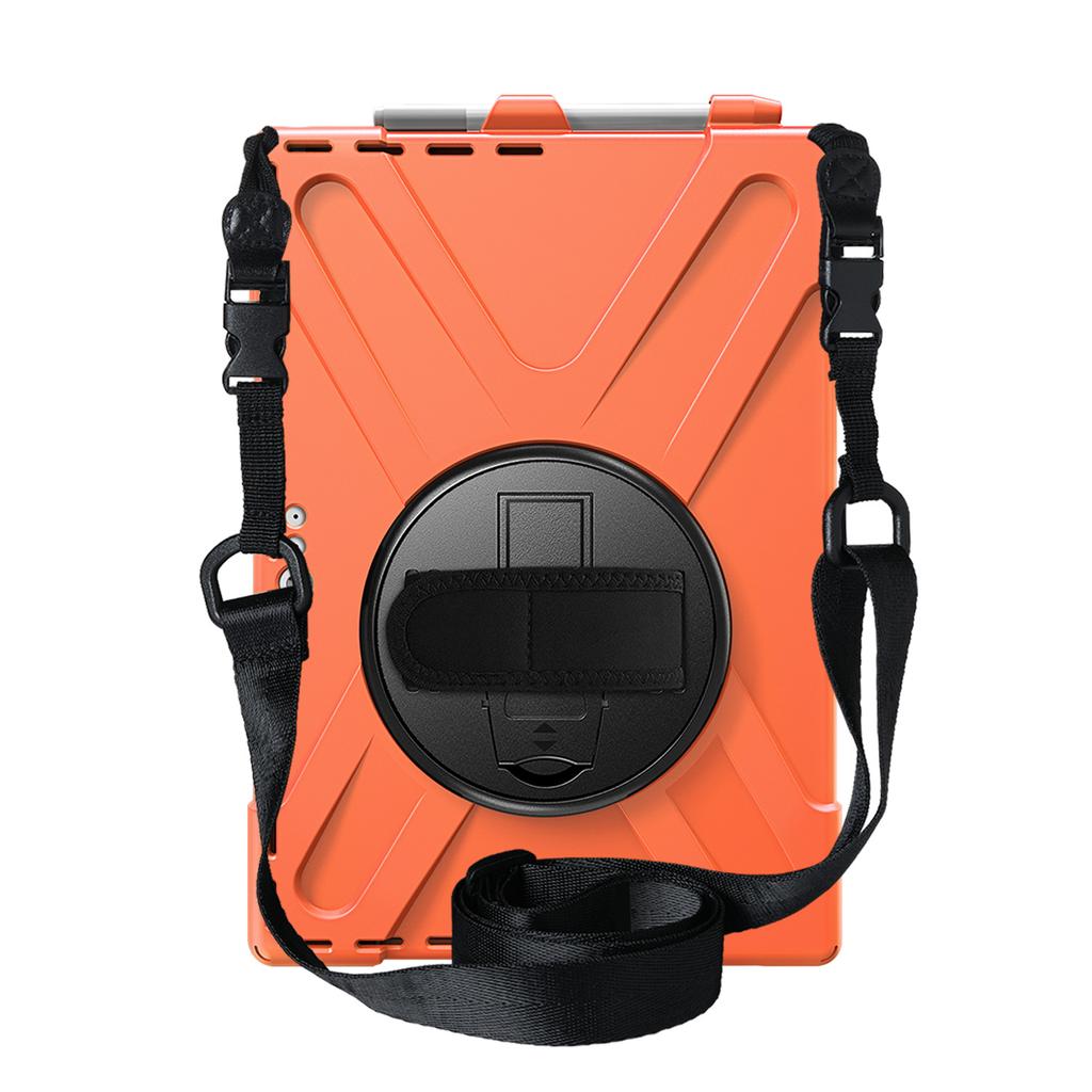 Custodia in Plastica Siliconica con Supporto Girevole a 360°, Cinturino a Mano/Spalla, Impugnatura Maniglia, Cavalletto Stabile per Microsoft Surface Pro