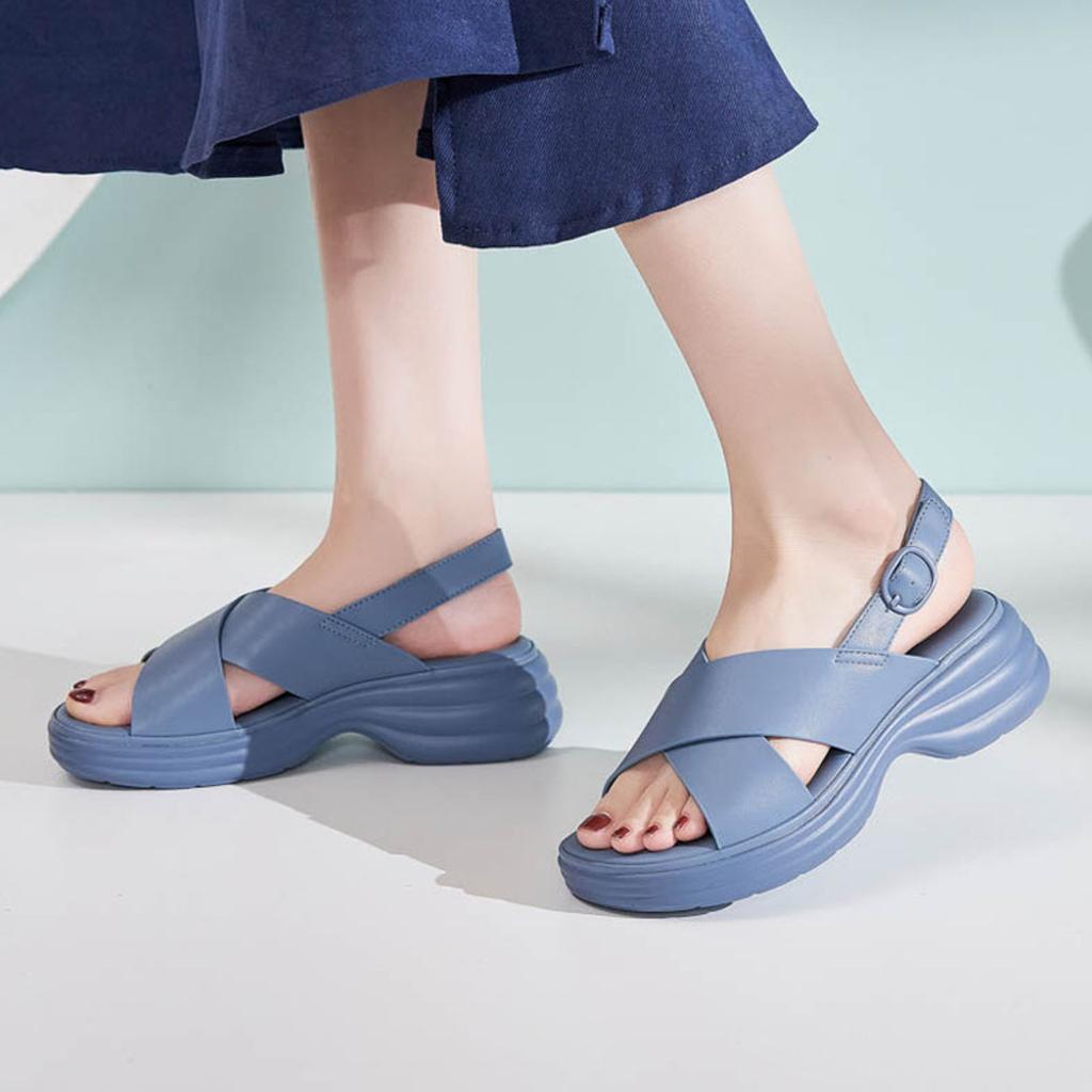 2026 Fashionable And Casual Versatile Sandal With Thick Sole Women'S Shoes Summer Comfortable Sweat Shoe Sandals For Woman