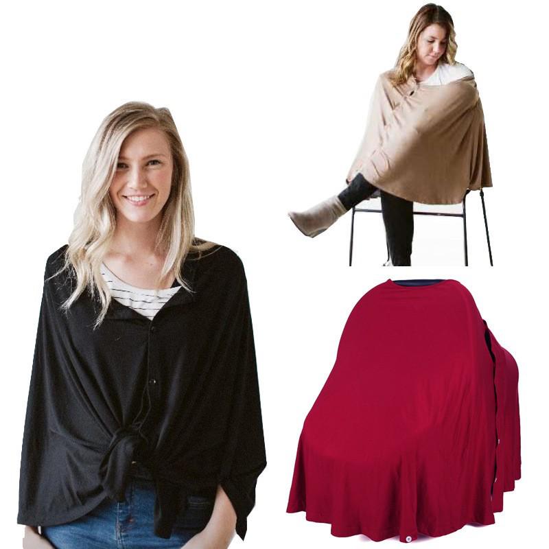 Nursing Cover & Scarf: Anti-Exposure Breastfeeding, Stroller & Shopping Cart Cover.