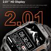 2026 New Outdoor Military Men's Smart Watch Is Equipped with GPS LED Lighting Compass Wireless Communication IP68 Waterproof  Smartwatch Music 540mah