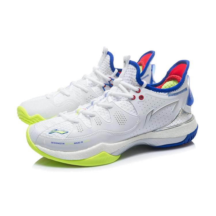 Li Ning Battle Halberd 3 Cushioning Slip Resistant Abrasion Resistant Breathable Lightweight Low top Badminton Shoes AYAR025-1