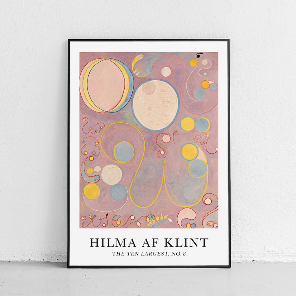 Poster Hilma Ten Largest Różowe Pink