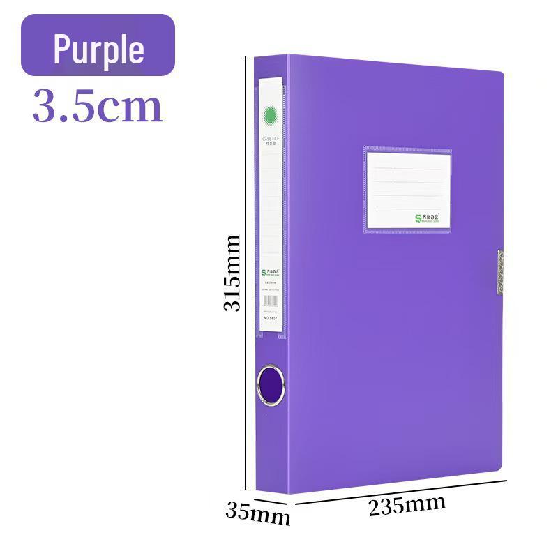 Thick A4 Plastic File Storage Box - Archive & Data Organizer