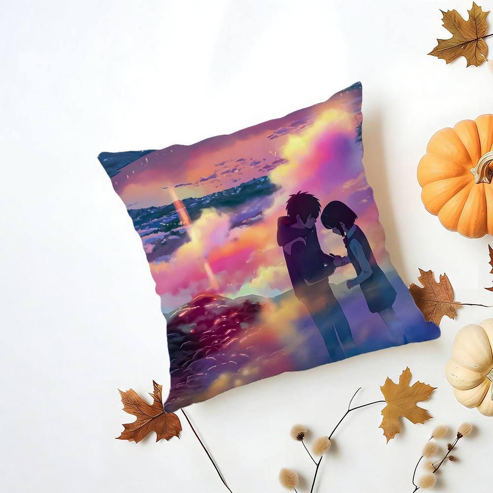 YYour Name Cushion Cover Washable Linen Pillowcase Soft for Daily Sofa Bed Home Room Decor
