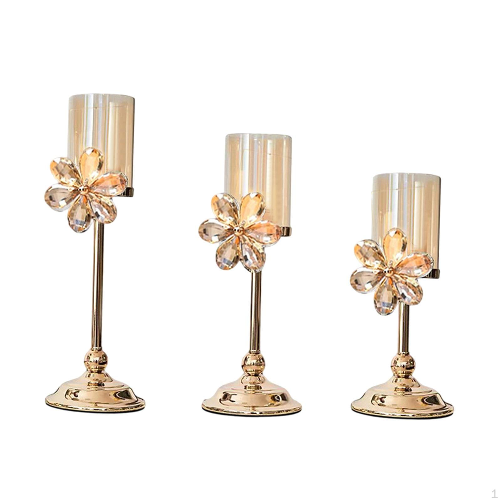 

Подсвечник из 3-х частей, металлический подсвечник, подставка для центрального элемента, Yellow flower