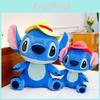 Cute Stitch Wear Formal Hat Sitting Posture Cartoon Plush Toys Children For