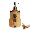 Cartoon Capybara Soap Dispenser Refillable Hand Soap Shampoo Shower Gel Facial Cleanser Container Bathroom Empty Press Pump Bottle