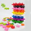 60/100/200 Peças Blocos de Montar Design 3D Tridimensional Giratório Divertido Cor Estável Reconhecimento de Cores Multicolorido Blocos de Montar Flor de Ameixa Presente de Aniversário