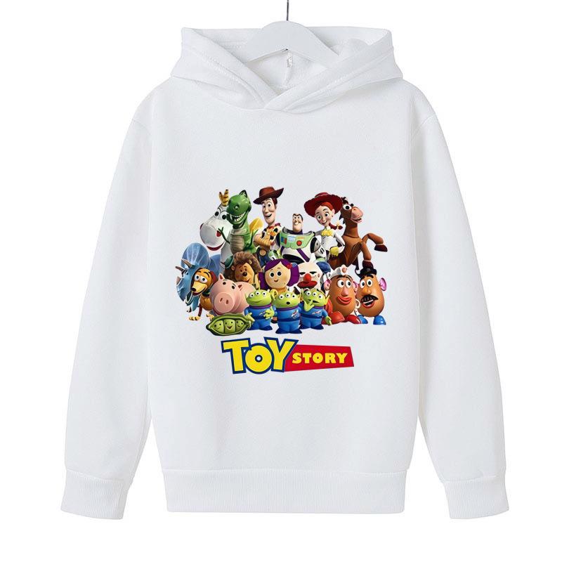 Adorable Toy Story Characters Light Purple Hoodie for Kids – Energetic Spring & Autumn Cartoon Jacket