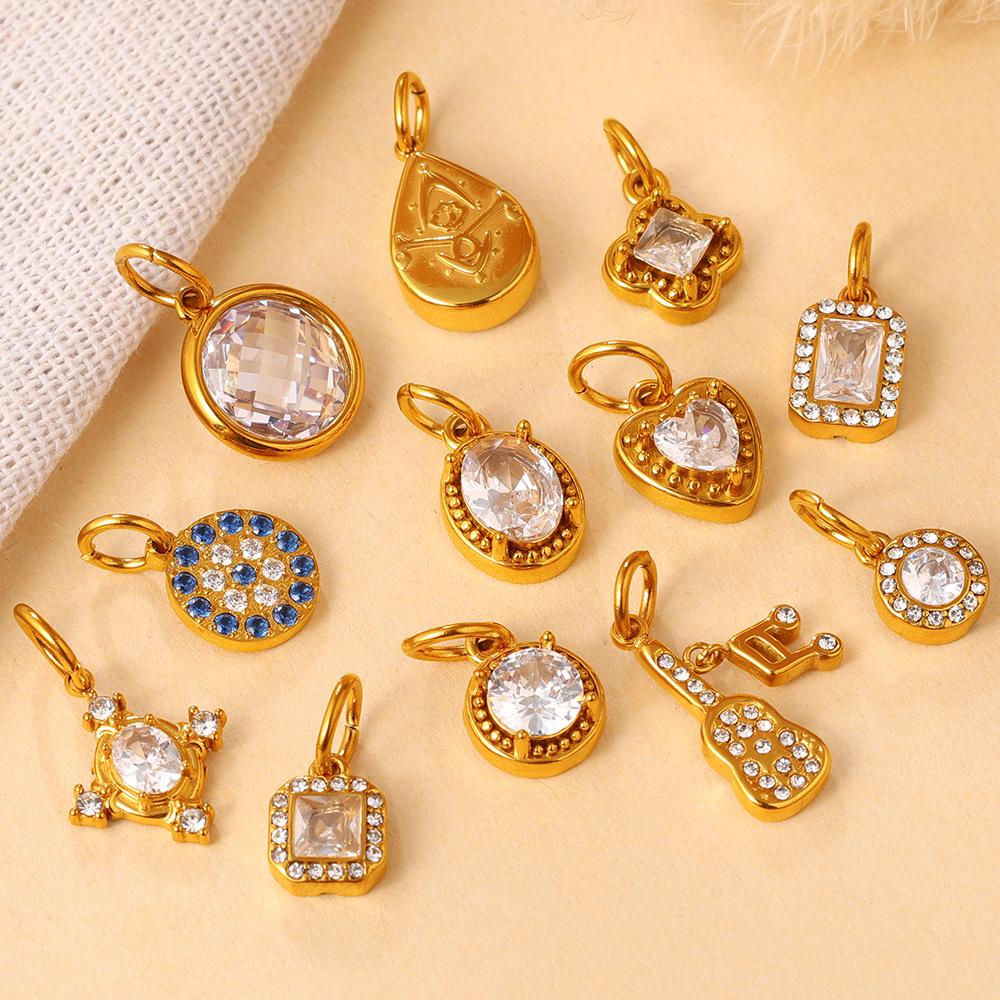 Yori Stainless Steel Sunflower Teardrop Pendant Used Women Making Earrings Necklace Bracelet Jewelry Material Making Accessories