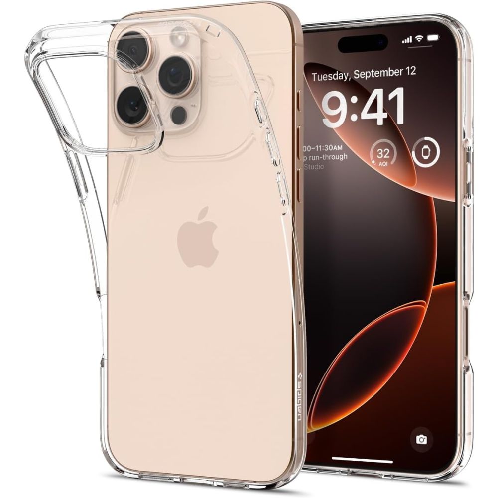 Etui Pokrowiec Na iPhone 16 Pro Liquid Crystal - Przezroczyste
