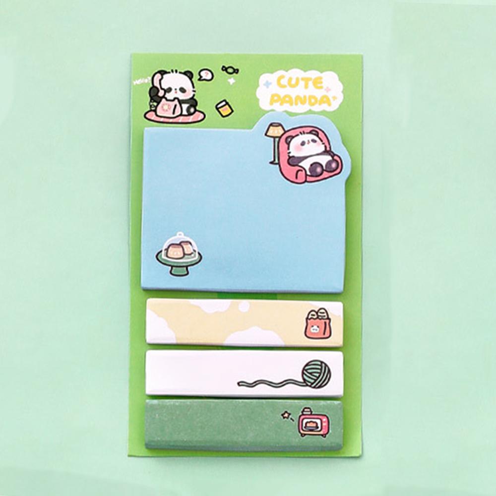1 Piece Kawaii Cute Panda Paper Sticky Notes Creative Notepad Memo Pads Office School Stationery Adhesive Stickers Decoration