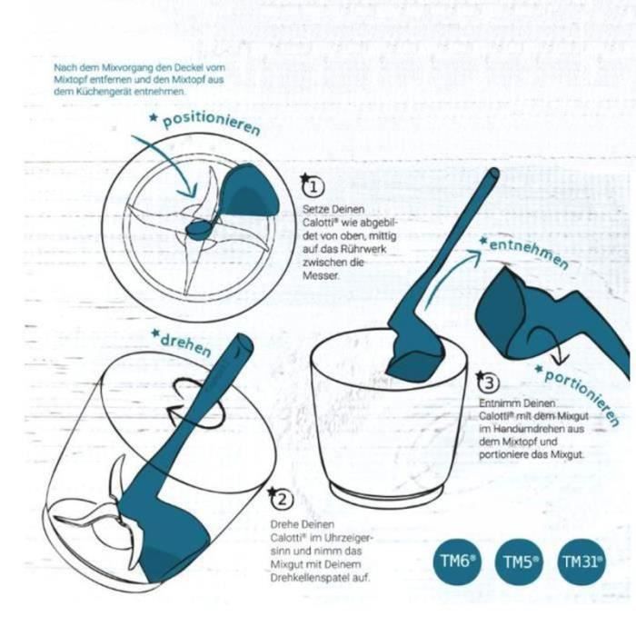 DX04367-Grattoir Rotatif de Cuisine Outil Rotatif de Traitement des Aliments de Spatule pour des Barils de Mélange de Robot de C