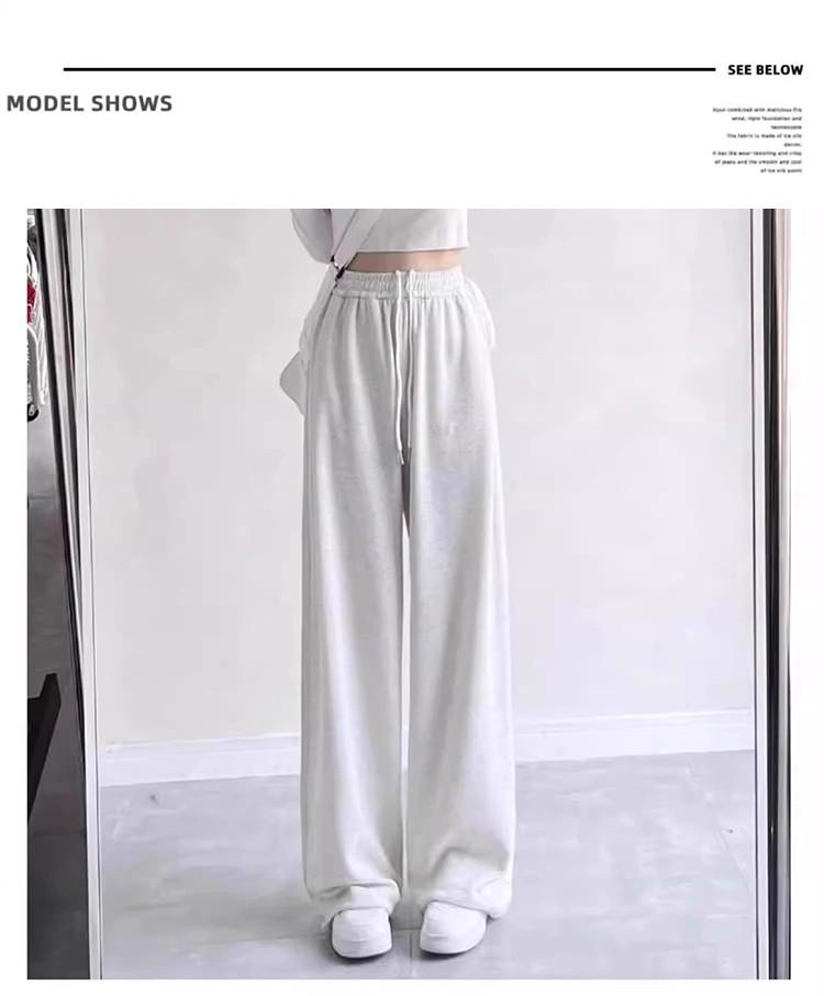 Girls' Wide-Leg Cuffed Pants - Spring/Autumn Casual Long Trousers for Kids