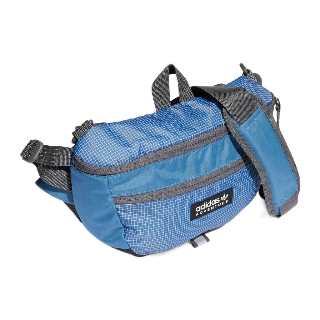 New Adidas Originals Recycled Material One Shoulder Crossbody Fanny Pack Tubas Unisex Altered Blue HL6779