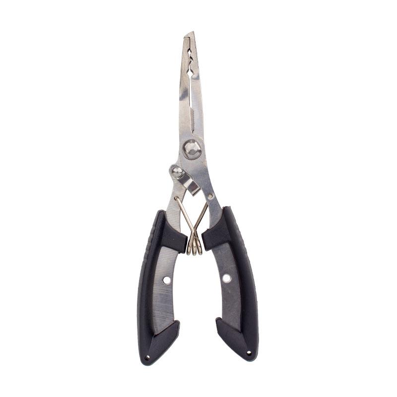 Stainless Steel Fishing Pliers with Non-Slip Handle and Hook Remover - Durable and Multifunctional Fishing Scissors