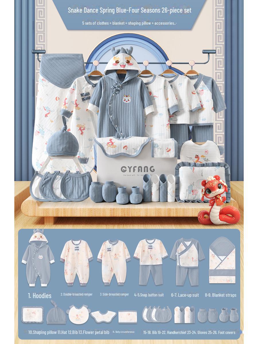 

Подарочная коробка для новорожденного: Детский костюм на весну и осень - Подарок на полнолуние в год Змеи 59cm