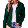 Women's Long Sleeve Hooded Pullover Sweatshirt Color Casual Outerwear