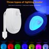 Toilet Night Light Smart Motion Sensor LED Lamp for Toilet Bowl Seat 7-Colors Changing Light