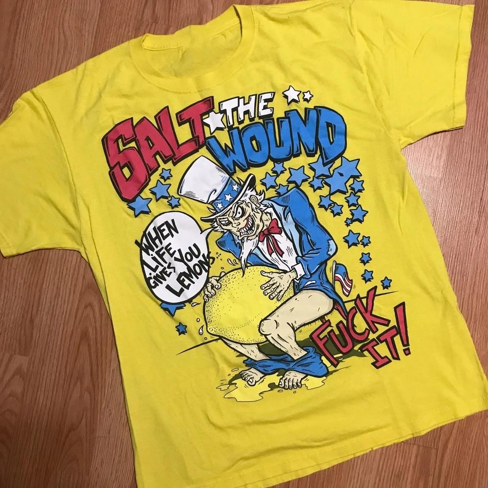 Salt the Wound Band Tour Collection Full Size S to 5XL Yellow Tshirt Unisex T-Shirt M