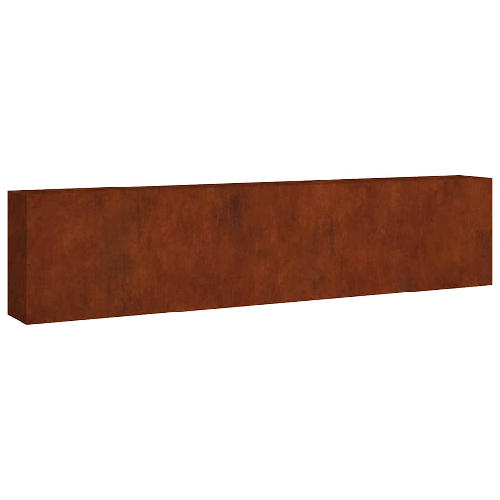 Vidaxl Raised Planter, 360X40X80 Cm, Corten Steel