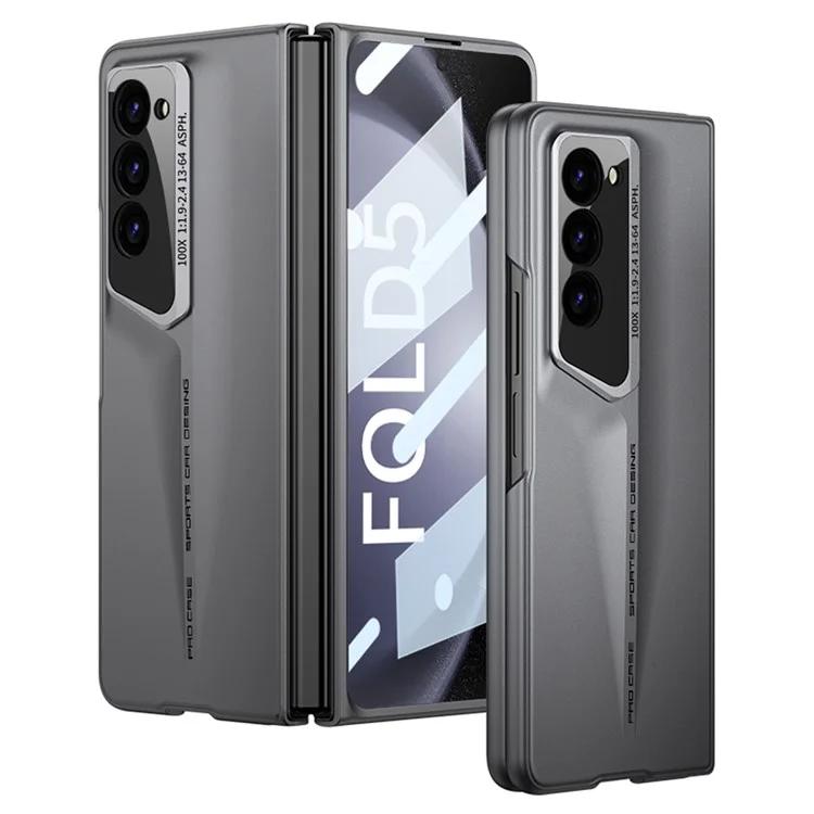 

Чехол GKK для Samsung Galaxy Z Fold5 5G, устойчивый к падениям, жесткий чехол для ПК с пленкой из закаленного стекла