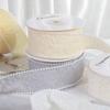 Pearl Pleated Gradient Ribbon 4cm Width 5 Yards Length Bubble Ribbon Embroidery Lace Edge Trim Flower Trim Ribbon