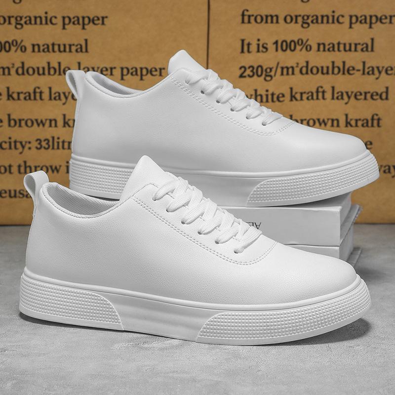 Four Seasons Men's Shoes One Pedal Skateboard Shoes Small Black Lazy Shoes Casual Light Sneakers Flat Shoes Men