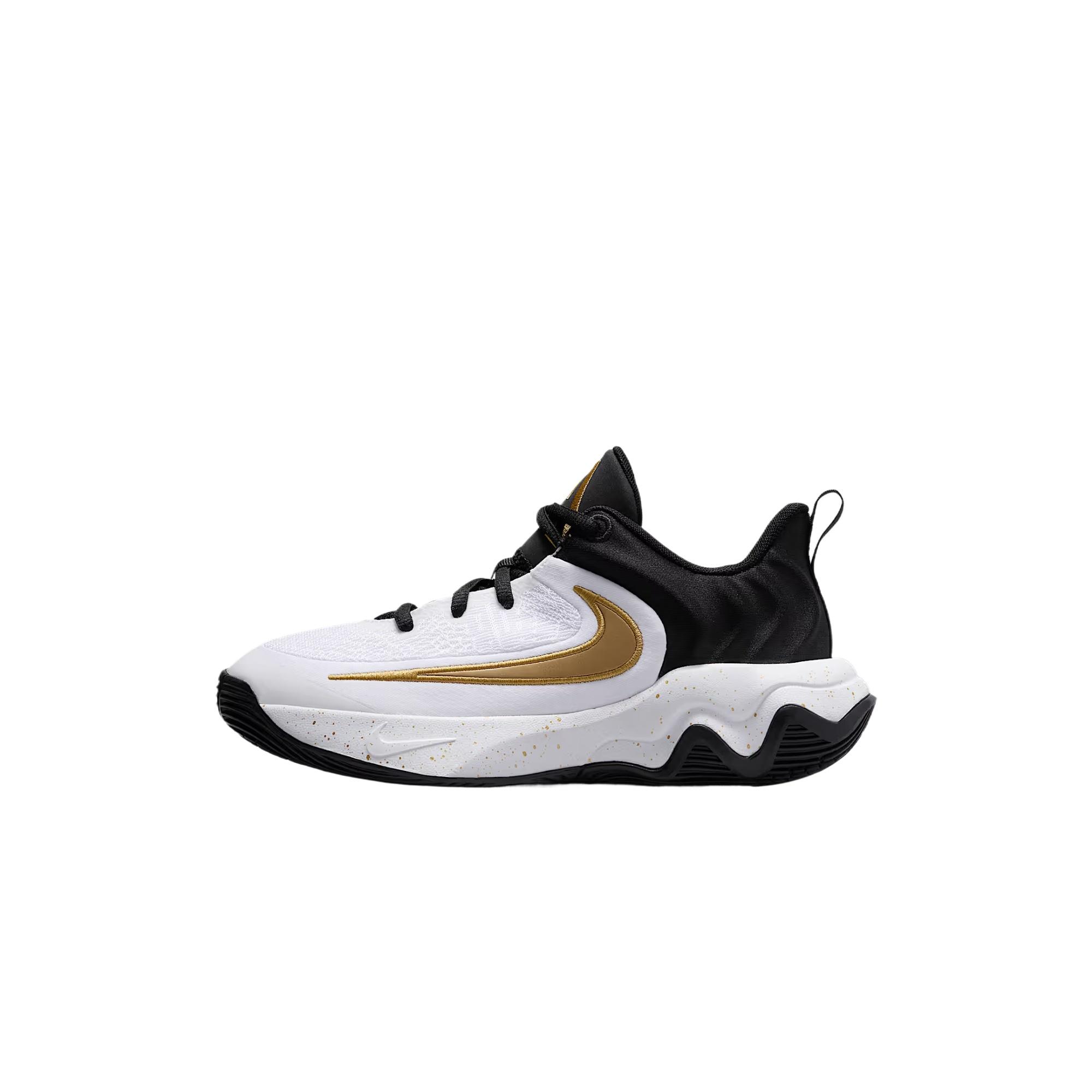 (GS) Nike Giannis Immortality 4 Black White Gold Kids IH7664-003 EU 39