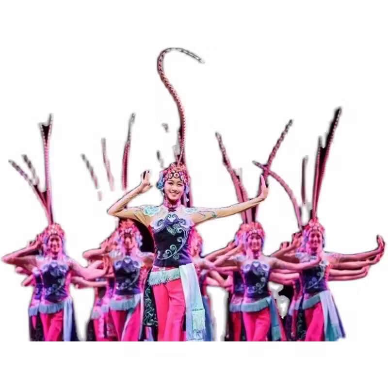 Peking Opera Huadan Performance Costume & Headwear