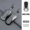 YDC4   Zinc Alloy+Leather Protector Shell For Mercedes Benz C E S Class GLC W206 W223 W214 E300 C260 C300 S450 S500 Car Key Case Cover