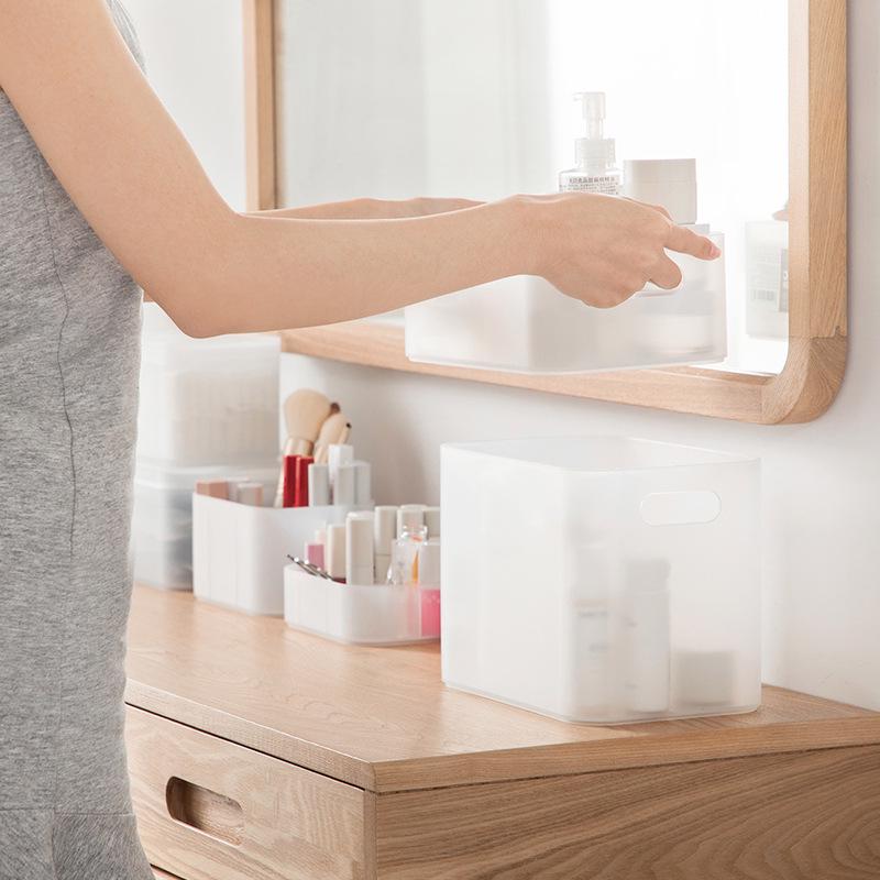 Camellia Cosmetics Organizer: Plastic Desktop Box for Makeup, Lipstick, Jewelry, and Office Supplies