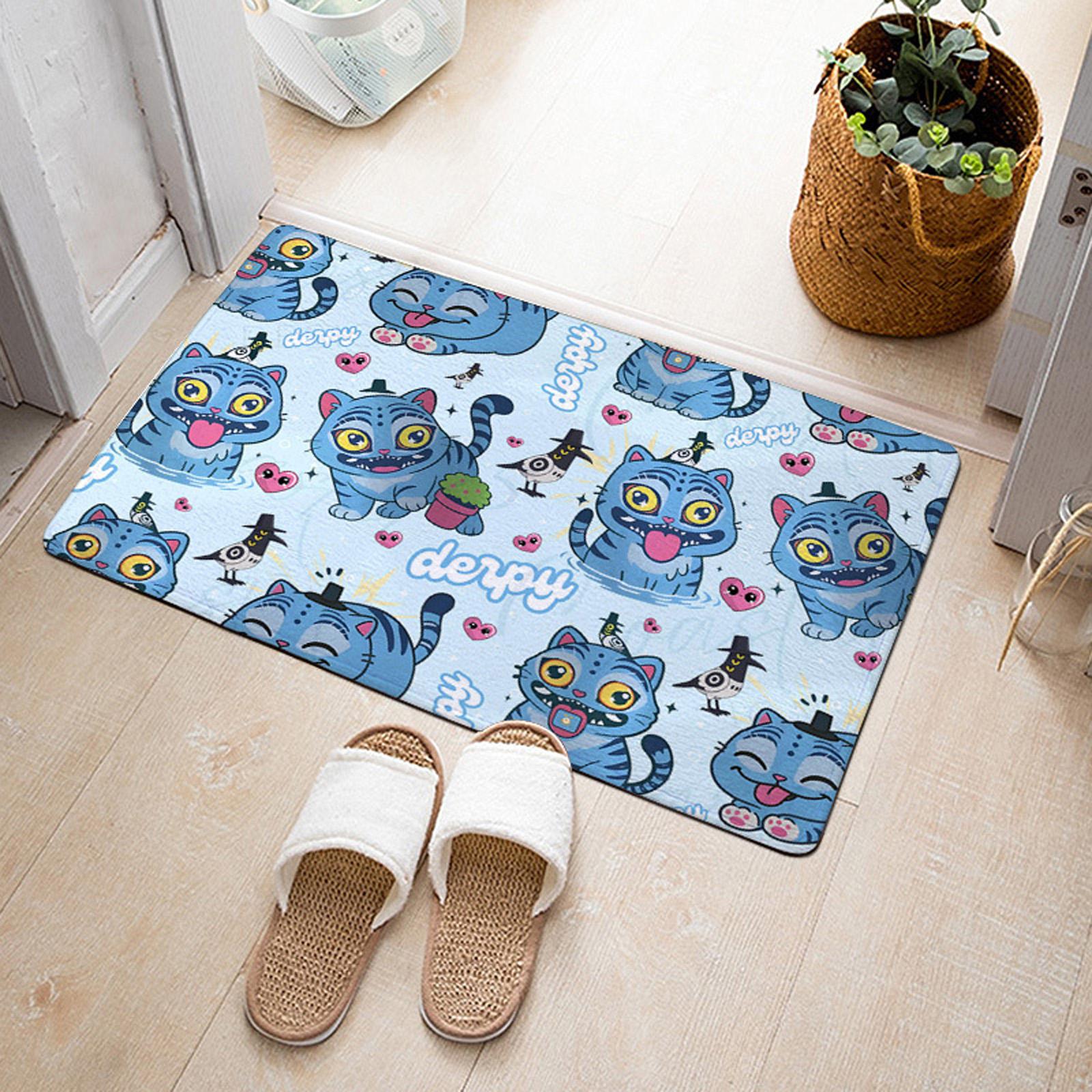 

Printed Carpet 17IN X 24IN Tufted Non-slip Bathroom Front Door Bedroom Kitchen Living Room Carpet One Size