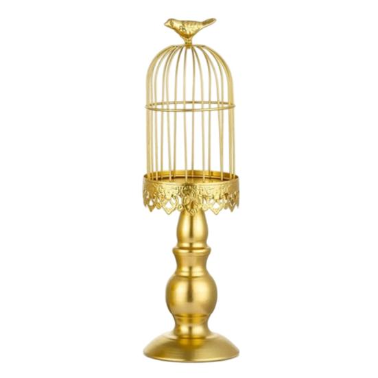 Yousheng Birdcage Candle Holder, Vintage Iron Candle Stick Holder, Decorative Wedding Candle Centerpiece for