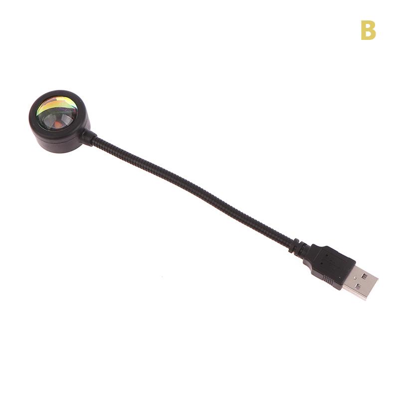 1Pc Sunset Lamp Led Usb Night Light Projector Photography Wall Atmosphere Light
