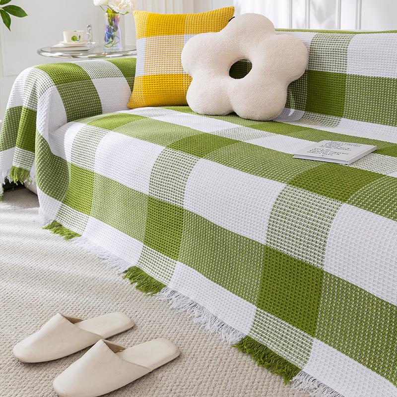 

Хлопковое покрывало для дивана, полностью закрывающее, универсальное, пылезащитное, одеяло, подушка для дивана, универсальное для четырех сезонов, простой современный стиль 180*130cm