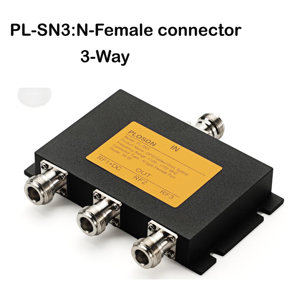 PLOSON GPS/Galieo/Gnss 2-Ways/3-Way/4-Way Antenna Power Splitter 1100-1700MHz GPS Antenna Splitter Divider for Ship Marine