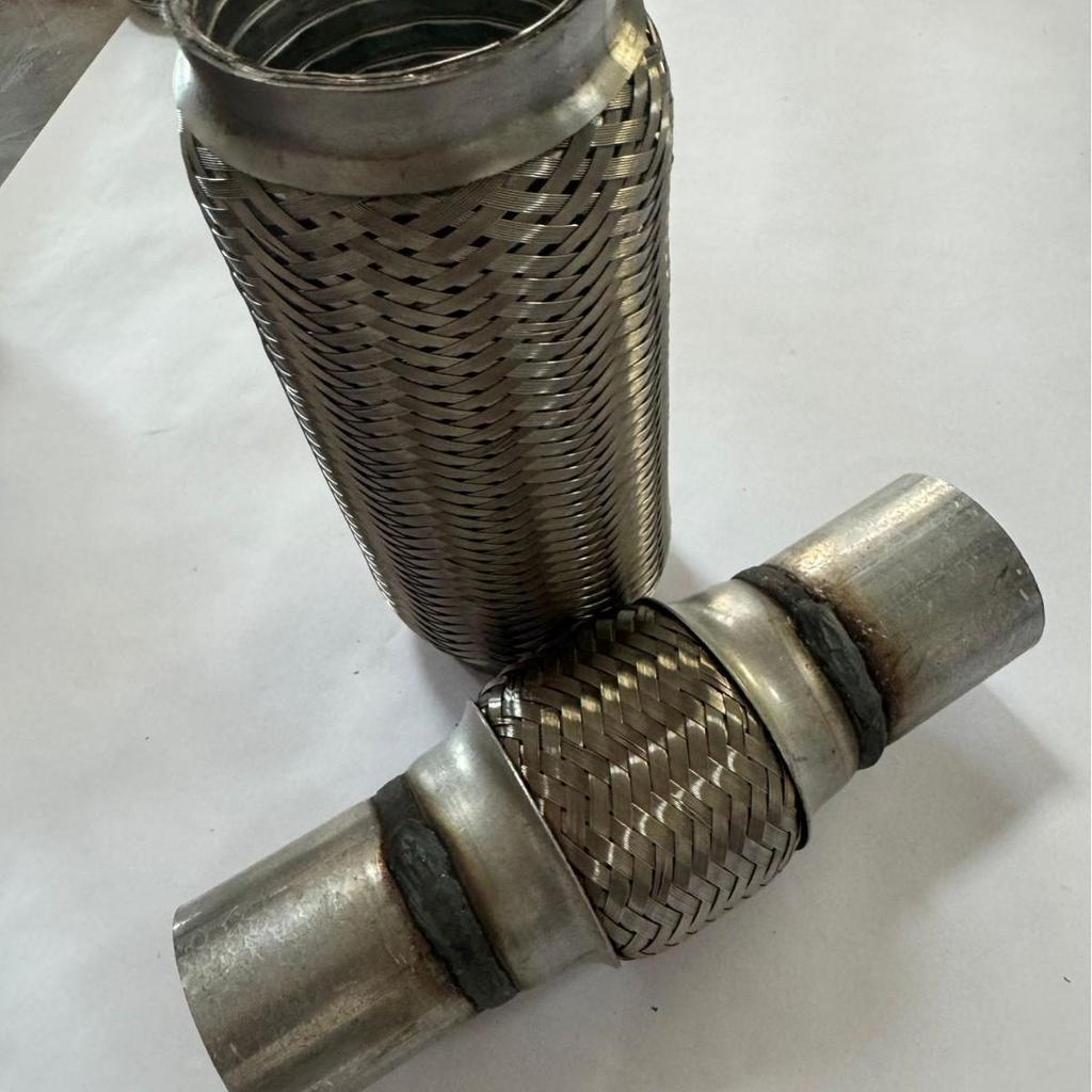 Universal Flexible Exhaust Pipe with Shock Absorption for Car or Truck - No Welding Required