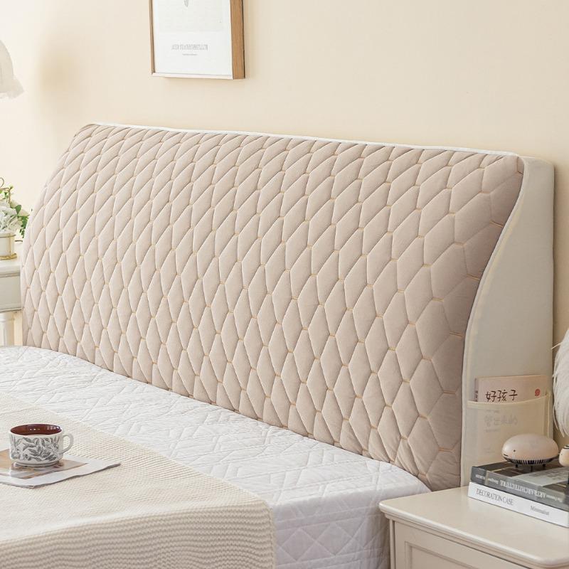 Thicken Bedhead Cover Nordic Soft Headboard Covers Solid Color Washable Bed Head Slipcover Bedroom Backrest Dust Protector Cover