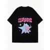 Oversized T-Shirt Black CUSPCI Star Skull Graphic Print Casual Streetwear Fashion Top Women Summer Outfit