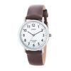 10 ATM Water Basic Round Dial with Arabic Suitable for Job and Silver Brown J-AXIS Women's Watch, Resistant, Design, Simple, Easy-to-Read Numerals,