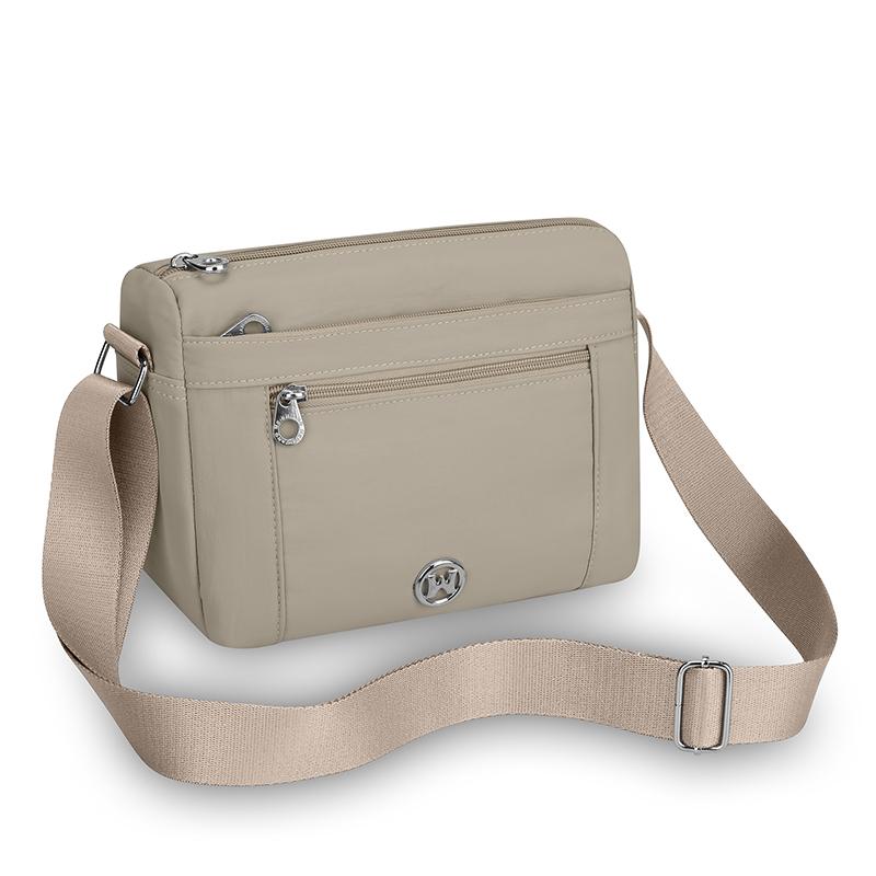 Lightweight Women's Bag Multi-Layer Nylon Travel Shoulder Bag