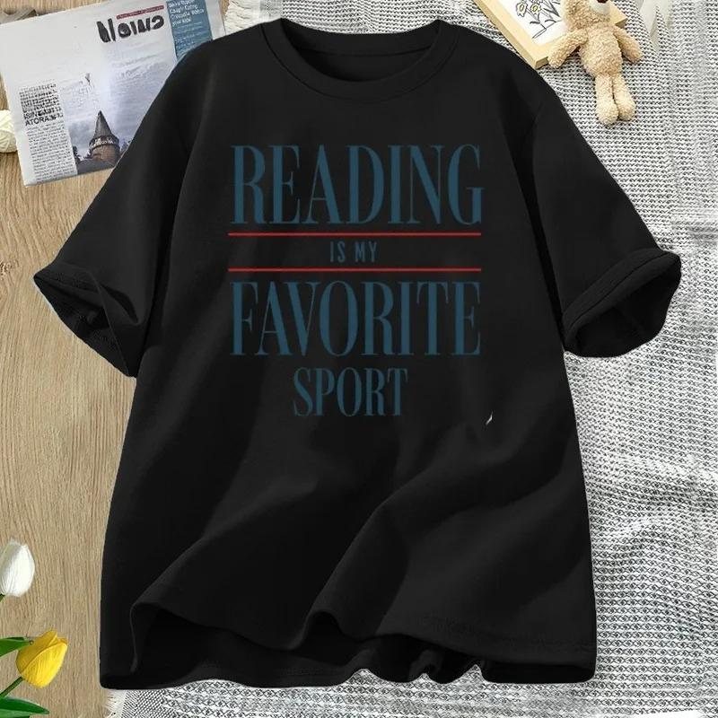 Vintage Reading Is My Favorite Sport T Shirt Bookish Tee Book Reader Bookworm Tshirt Librarian Booklover Tshirt Women Clothing