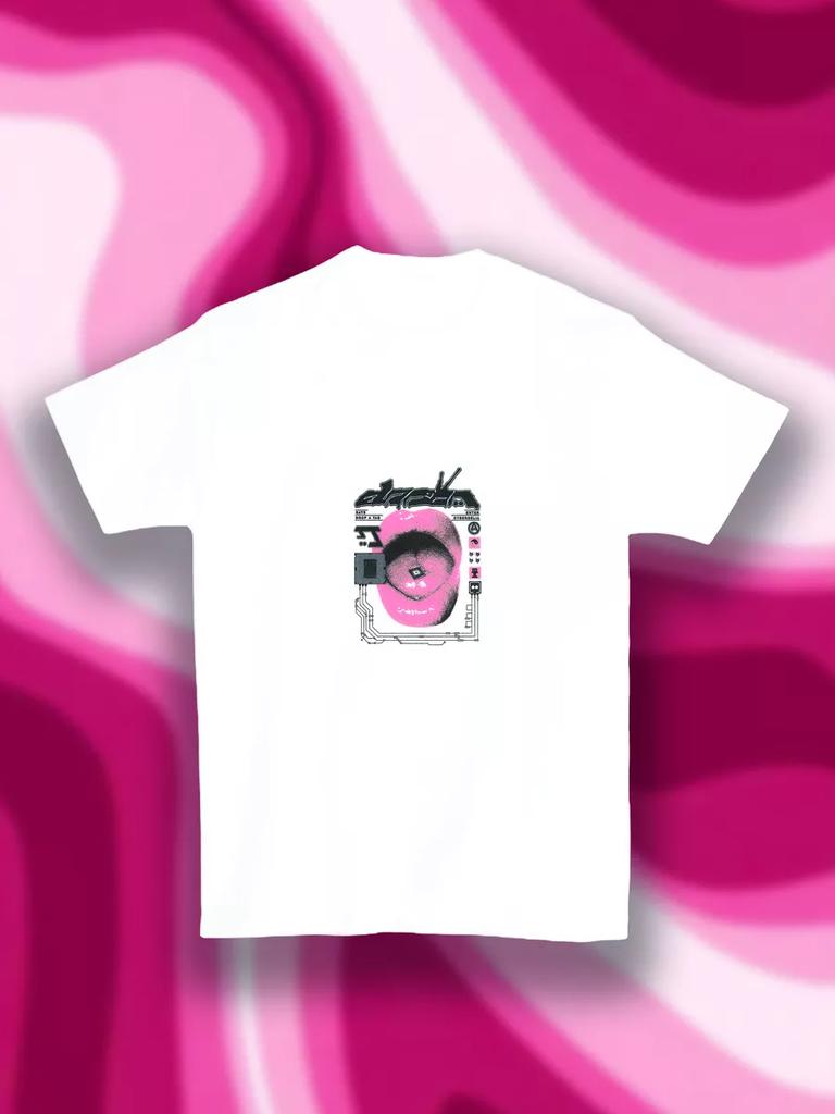 Y2K print T-shirt