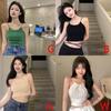Woman Sling Short Vest Knitted Sleeveless V-Neck Hollow Out Slim Vests Summer Female Elastic Fashion Backless Tank Top