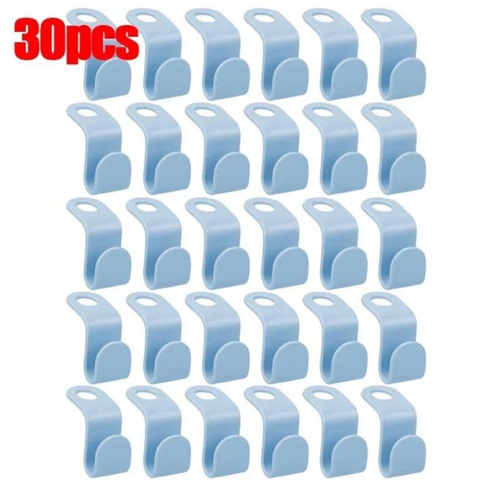 Gardırop Bağlantı Askıları için Mini Askı Gardırop Alanından Tasarruf Edin Bağlantılı Basamaklı Plastik Mont Düzenleyici Giyim Depolama Ev